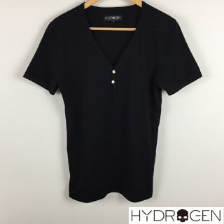 ハイドロゲン(HYDROGEN)の美品 ハイドロゲン 半袖Tシャツ ブラック サイズM(Tシャツ/カットソー(半袖/袖なし))