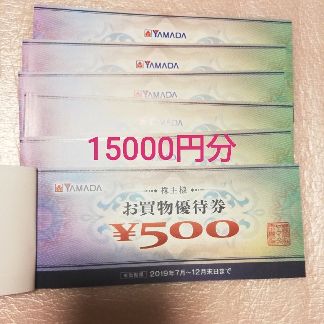 ヤマダ電機　株主優待　25,500円分優待券/割引券