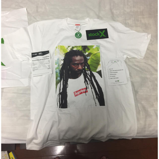 supreme Buju Banton Tee White Size M