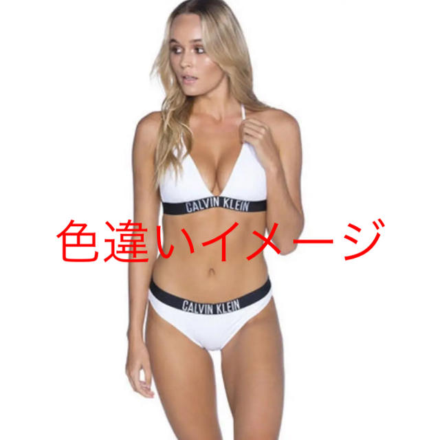 Calvin Klein(カルバンクライン)の新品タグ付き！カルバンクライン ビキニ 水着 ロゴ  オレンジ レディースの水着/浴衣(水着)の商品写真