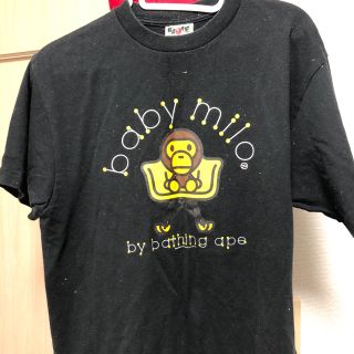 アベイシングエイプ(A BATHING APE)のAPE黒Tシャツ(Tシャツ/カットソー(半袖/袖なし))