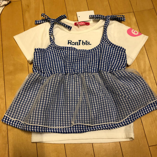 RONI(ロニィ)のタグ付き Roni bis アンサンブル キッズ/ベビー/マタニティのキッズ服女の子用(90cm~)(Tシャツ/カットソー)の商品写真