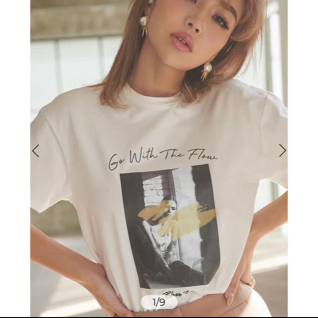 【楽ギフ_のし宛書】 eimy istoire - フォトプリントTシャツ Tシャツ(半袖/袖なし)