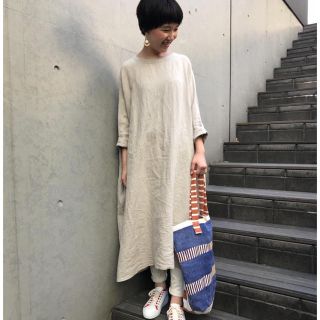 【美品】BEARDSLEY リネン ワンピース 麻