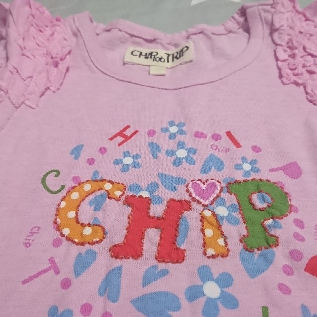 CHIP TRIP(チップトリップ)のチップトリップ 100センチ 半袖Tシャツ 新品 キッズ/ベビー/マタニティのキッズ服女の子用(90cm~)(Tシャツ/カットソー)の商品写真