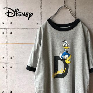 ディズニー(Disney)の【激レア】 90s Disney ディズニー ドナルド ビッグプリント Tシャツ(Tシャツ/カットソー(半袖/袖なし))