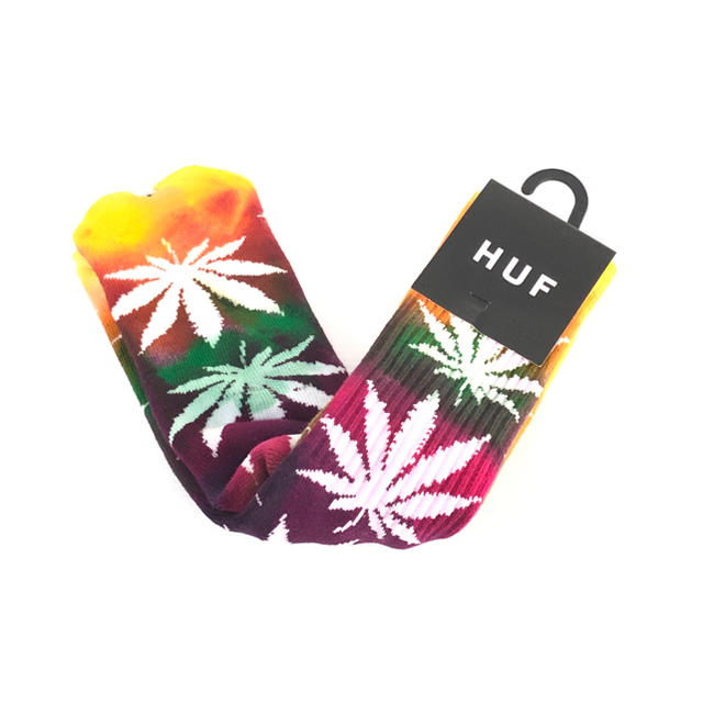 HUF(ハフ)の■HUF ロングソックス 大麻柄 メンズのレッグウェア(ソックス)の商品写真