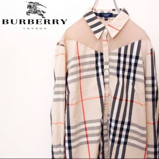 バーバリー(BURBERRY)のフォロー割 美品 バーバリーロンドン ノバチェックシャツ 大判 イングランド製(シャツ/ブラウス(長袖/七分))