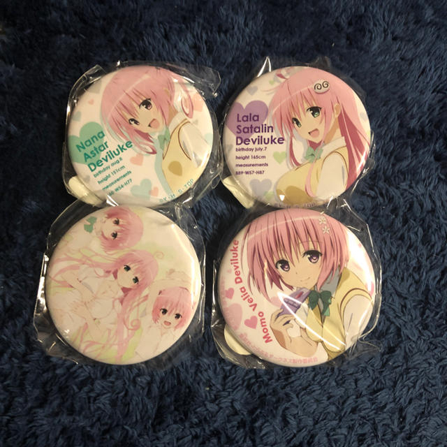 ToLOVEるダークネス 缶バッジ おまけ付き エンタメ/ホビーのアニメグッズ(その他)の商品写真