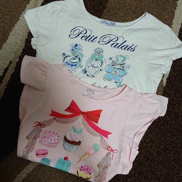 motherways(マザウェイズ)のTシャツ ☆ 140サイズ☆ 女の子 2枚組 キッズ/ベビー/マタニティのキッズ服女の子用(90cm~)(Tシャツ/カットソー)の商品写真