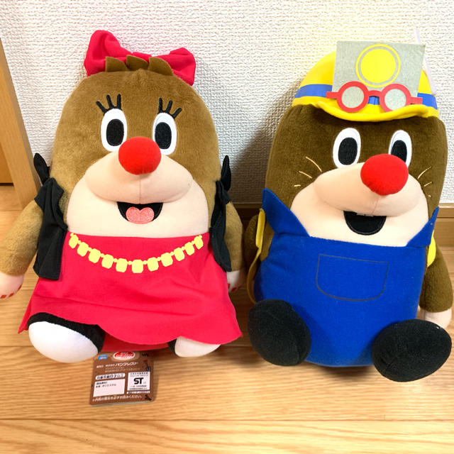 ねほりんぽほりん プライズ でっかいぬいぐるみ　2匹セット