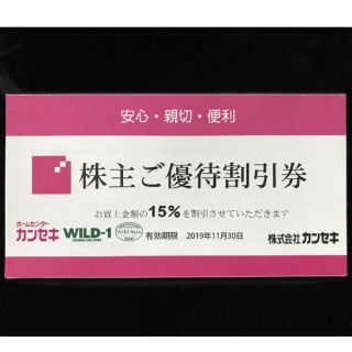 スノーピーク(Snow Peak)のカンセキ優待割引券15%OFF 1枚(その他)