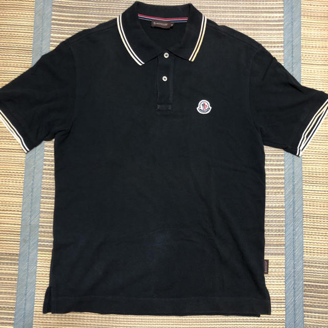 MONCLER(モンクレール)の国内正規品 MONCLER モンクレール tシャツ ポロシャツ シャツ m 黒 メンズのトップス(ポロシャツ)の商品写真