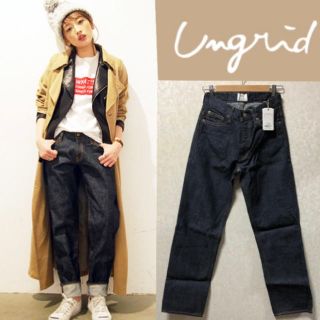 アングリッド(Ungrid)の新品 レフトハンドセルヴィッチワイドOWデニム　todayful ZARA ザラ(デニム/ジーンズ)