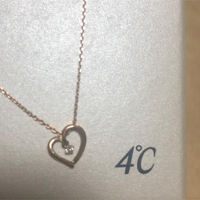 4℃(ヨンドシー)の4°C ハートネックレス　箱無し レディースのアクセサリー(ネックレス)の商品写真