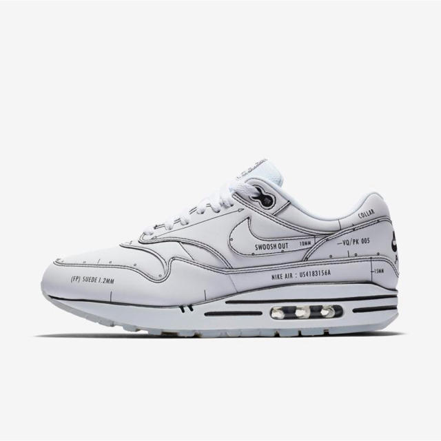 NIKE AIR MAX 1 SKETCH TO SHELF WHITE