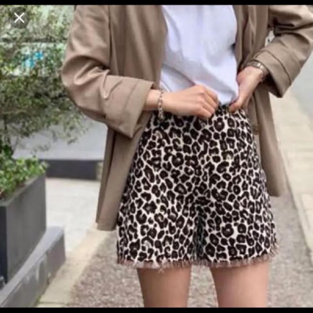 todayful leopard short pantsパンツ