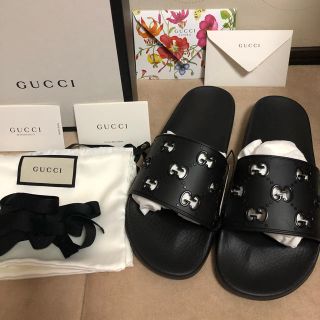 グッチ(Gucci)のグッチ ラバー GG スライド サンダル シャワーサンダル(サンダル)