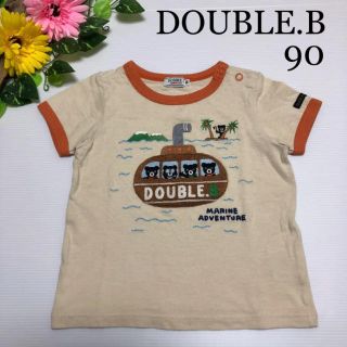 ダブルビー(DOUBLE.B)のミキハウス ダブルビー 半袖シャツ 90 くま マリン 潜水艦 ファミリア (Tシャツ/カットソー)