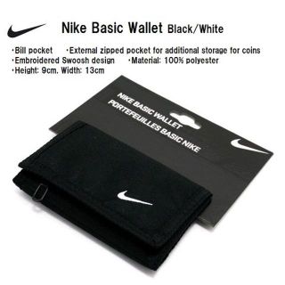 ナイキ(NIKE)の★送料無料★UK直輸入★ナイキ★ウォレット/財布★黒x白★(折り財布)