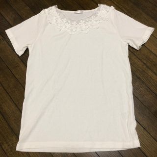 ドレスキップ(DRESKIP)のフラワーレース 半袖 Tシャツ(Tシャツ(半袖/袖なし))