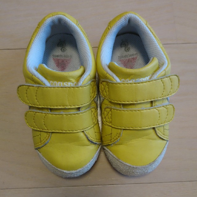 ☆まる様専用☆　ルコック　スニーカー　黄色　イエロー　14 キッズ/ベビー/マタニティのベビー靴/シューズ(~14cm)(スニーカー)の商品写真