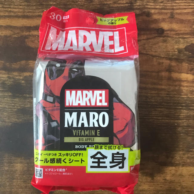 MARO(マーロ)のマーロ ボディシート☆スパイダーマン 30枚入り コスメ/美容のボディケア(制汗/デオドラント剤)の商品写真