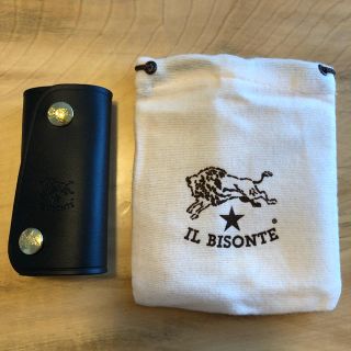 イルビゾンテ(IL BISONTE)の【新品未使用】イルビゾンテ IL BISONTE キーケース ブラック 正規品(キーケース)