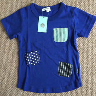 サンカンシオン(3can4on)の新品 タグ付き 3can4on  半袖Tシャツ 100 青(Tシャツ/カットソー)