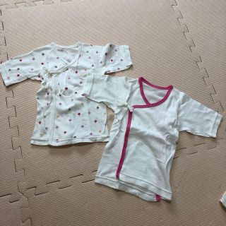 ニシマツヤ(西松屋)の新生児用 肌着 2枚セット(肌着/下着)