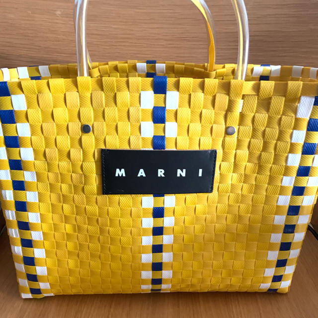 マルニ MARNI  フラワーカフェ トートバックレディース