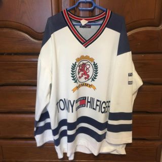 トミーヒルフィガー(TOMMY HILFIGER)の激レア！トミーヒルフィガー 90s ゲームシャツ ロンT Tシャツ(Tシャツ/カットソー(半袖/袖なし))