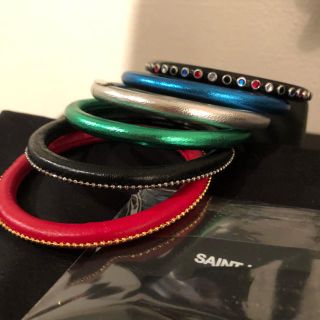 サンローラン(Saint Laurent)のsaint laurent ミックスカラーレザーバングル 6本(その他)