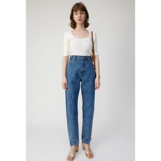 マウジー(moussy)の全店完売 moussy ハイウエストストレートジーンズ デニム(デニム/ジーンズ)