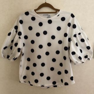 ザラ(ZARA)のZARA  トップス ドット柄(Tシャツ(半袖/袖なし))