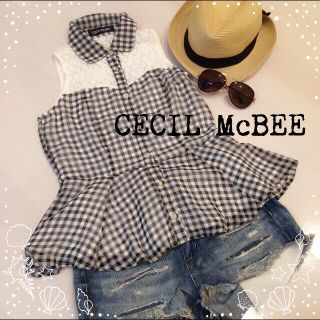 セシルマクビー(CECIL McBEE)のセシル♡ギンガムチェックシャツ(シャツ/ブラウス(半袖/袖なし))