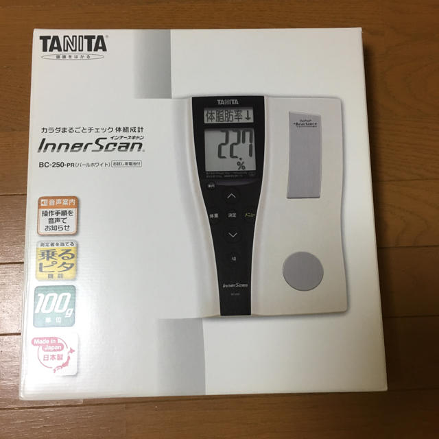 TANITA(タニタ)のTANITA 体組成計 BC 250 PR  スマホ/家電/カメラの美容/健康(体重計/体脂肪計)の商品写真