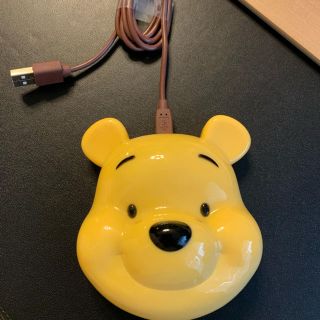 ディズニー(Disney)のモバイルバッテリー プーさん ほとんど未使用(バッテリー/充電器)