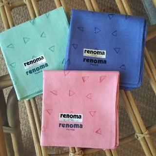 レノマ(RENOMA)のあしべ様専用renoma ハンカチ 3枚(ハンカチ)