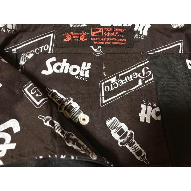 schott(ショット)のSchott ショット　ＢＲＯＳ　ブロス　ワーク　パンツ　黒　ブラック メンズのパンツ(ワークパンツ/カーゴパンツ)の商品写真