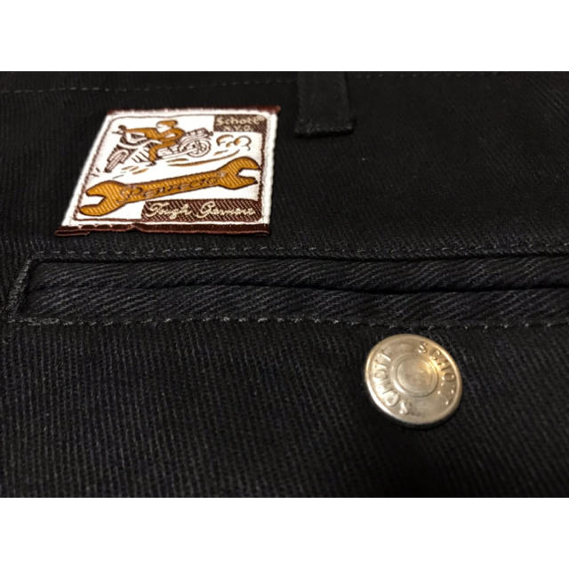 schott(ショット)のSchott ショット　ＢＲＯＳ　ブロス　ワーク　パンツ　黒　ブラック メンズのパンツ(ワークパンツ/カーゴパンツ)の商品写真
