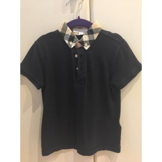 バーバリー(BURBERRY)のBURBERRY CHILDREN ポロシャツ ネイビー サイズ4Y(Tシャツ/カットソー)