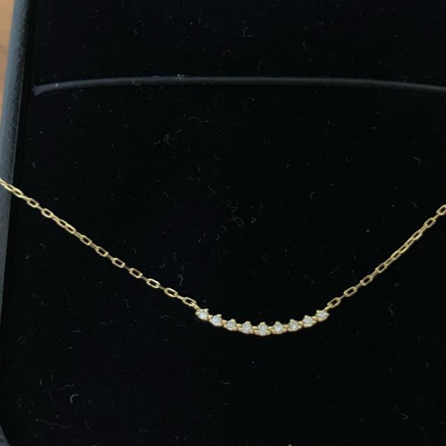 アガット 18金ラインネックレス☆現行品☆0.05カラット | www.jarussi