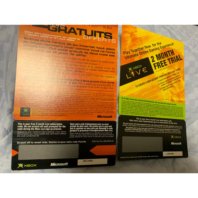 Xbox(エックスボックス)の北米版 xboxlive 利用権 エンタメ/ホビーのゲームソフト/ゲーム機本体(家庭用ゲームソフト)の商品写真