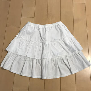 ユニクロ(UNIQLO)のユニクロ☆白いスカート☆サイズ130(スカート)