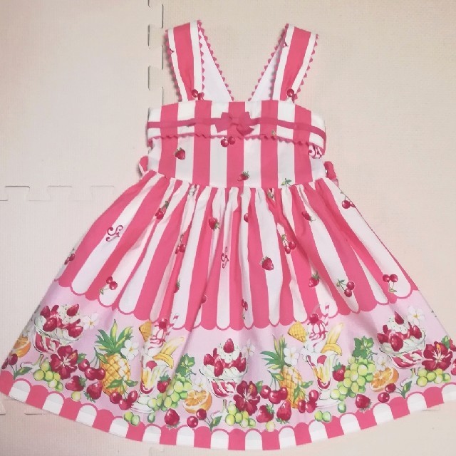 【12月スーパーSALE 15%OFF】 Shirley Temple - シャーリーテンプル 今季♡トロピカルフルーツJSK 110 ワンピース 【12月スーパーSALE 15%OFF】 Shirley Temple - シャーリーテンプル 今季♡トロピカルフルーツJSK 110 ワンピース