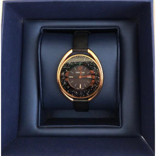 トレフォイル SWAROVSKI 腕時計 ブラック - crumiller.com