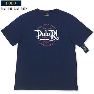 ポロラルフローレン(POLO RALPH LAUREN)のセール新品ラルフ Polo Rl グラフィックプリントTシャツ 紺170cm(Tシャツ/カットソー(半袖/袖なし))
