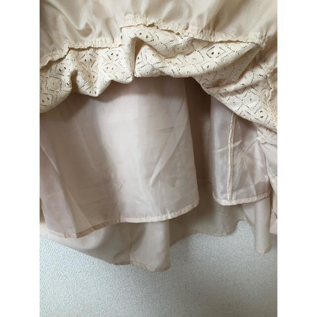 神戸レタス(コウベレタス)の異素材ティアードフレアスカート レディースのスカート(ロングスカート)の商品写真