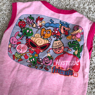 ヒステリックミニ(HYSTERIC MINI)のヒステリック ミニ ☆ピンク タンクトップ 90(Tシャツ/カットソー)